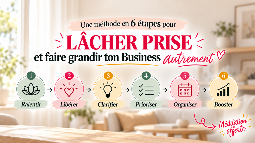 LACHER PRISE pour Booster ton Business : passe du Chaos et à la clarté 3 4 6 etapes pour faire grandir ton business autrement